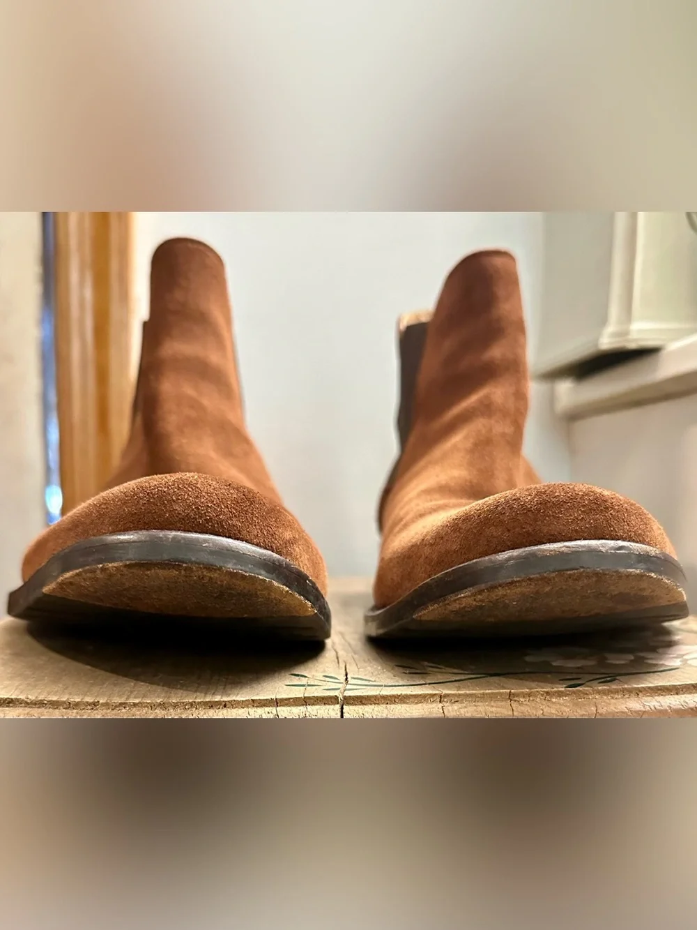 Brown Suede Chelsea Boots - Men